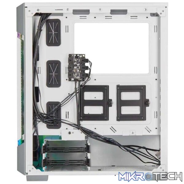 Corsair iCUE 220T White RGB Airflow Tempered Glass Mid-Tower Smart Case - Image 3